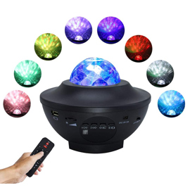 Proyector Luz Nocturna Bluetooth Reproductor De Mús...