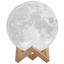 Lámpara Luna 18Cm 16 Colores Rgb + Blanco Luz Cálid...
