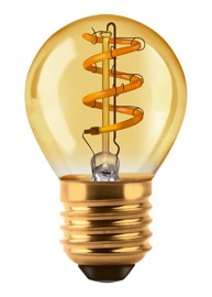 Lampara  Gota 3W Led Filamento Golden Ámbar 2200K