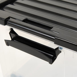 Organizador Lifebox 50 Lts Traslucido Tapa Negra