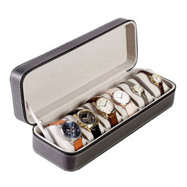 Caja Organizadora De Reloj Estuche Para 6 Relojes