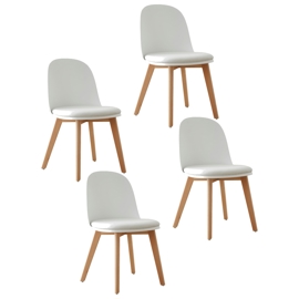 Silla Comedor Vita Blanco Meet Nórdica Eames Madera ...