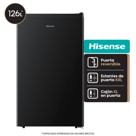 Heladera Bajo Mesada 126 Litros Negra Hrbf125b