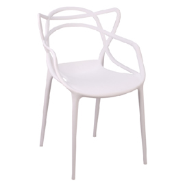 Silla Living Comedor Jardin Set X4 Plastica Apilable...