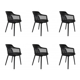 Sillas Living Comedor Combo X6 Asiento Acolchonado C...