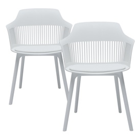 Sillas Living Comedor Combo X2 Asiento Acolchonado C...