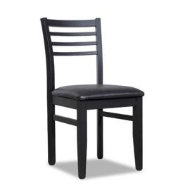 Silla Clásica Defrance Negra Tapiz Negro X2 Unidade...