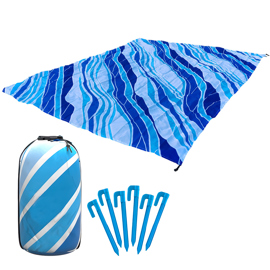 Lona Playera  Impermeable Con Bolsa Y Estacas