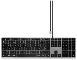 Teclado Retroiluminado  Stucsw3mes Con UsbC Español