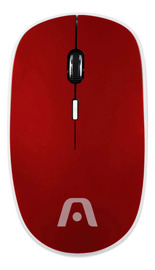 Mouse Óptico Inalámbrico Ms31 Usb Rojo