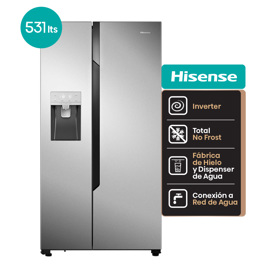 Heladera Side By Side No Frost Inverter 531 L Inox ...