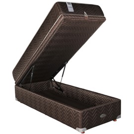 Sommier Baulera Roomy Y Colchón Resortes Pocket  Pow...