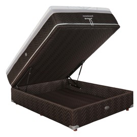 Sommier Baulera Roomy y Colchón Resortes Springwall Maximus 140x190 - 2 Plazas