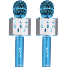 Kit X2 Micrófono Km01 Karaoke Inalámbrico Bluetooth