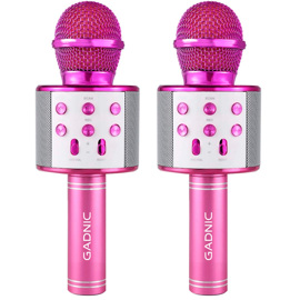 Kit X2 Micrófono Km01 Karaoke Inalámbrico Bluetooth