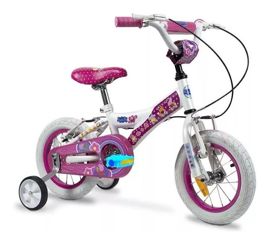 Bicicleta Rodado 12 Nena Niña Con Ruedas Rayos Peppa...