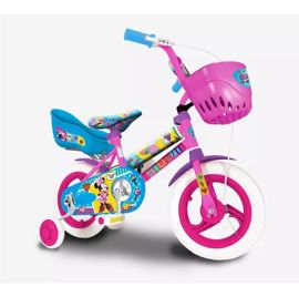  Bicicleta Infantil Rodado  12 Minnie Con Rueditas