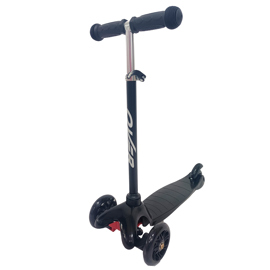 Monopatin  Mini881 Con Luces Led Infantil Niños Reforzado Negro