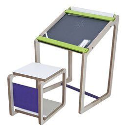 Mesa Pizarra / Pizarrón Infantil Montessori + Silla ...