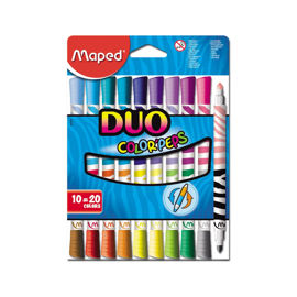 Marcadores Duo Color Peps Bicolor X 1020