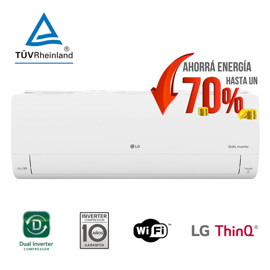 Aire Acondicionado LG Inverter DUALCOOL WiFi Frío/Calor 6000 Frigorías S4-W24K231E