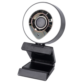 Camara Web Full Hd 1080P C/ Aro Led Webcam Meet Zoo...