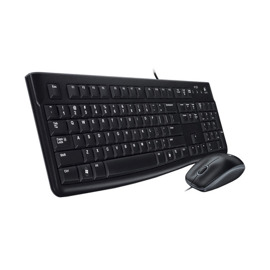 Kit Teclado Y Mouse  Mk120 Usb Combo Multimedia Slim