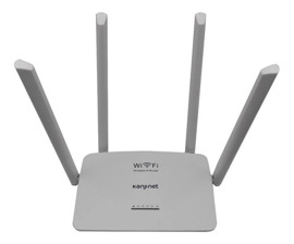 Router WiFi  KjnRout4a01 4 Antenas Color Blanco