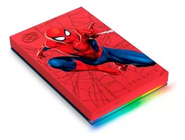 Disco Rigido Externo 2Tb Firecuda Spiderman Rgb Usb