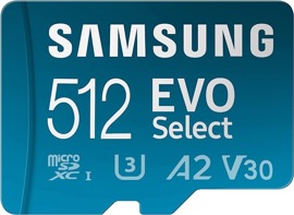 Memoria Micro Evo Select 512Gb Con Adaptador Sd