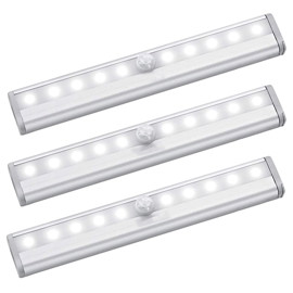 Juego 3 Luces Led Blancas Luz25 Con Sensor De Movim...