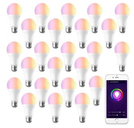 Lámpara Led Smart Inteligente Rgb X24 9W Wifi