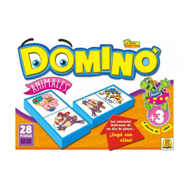 Domino Animales Juego Fichas Plasticas