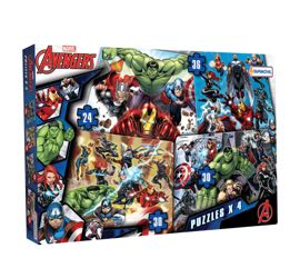Avengers Marvel 4 Puzzles Progresivos