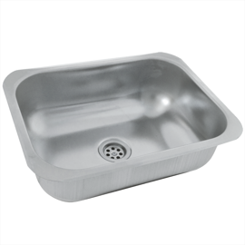 Pileta Bacha Cocina Simple Acero Inox 27 X 37 X 14 D...