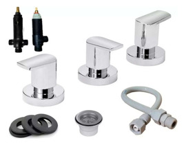 Griferia Baño Bidet Con Transferencia Piazza + Acc