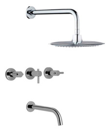 Griferia Baño Ducha Bañera  Vectra 22706 Acabado Cro...