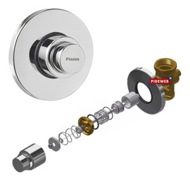 Valvula Tapa Descarga Inodoro Embutir Hydros  43035