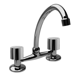 Grifo De Cocina Doble Comando Viva Plus 103911 Crom...