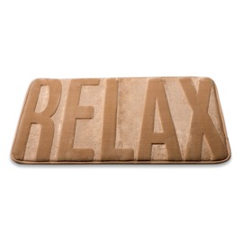 Alfombra De Baño Microfibra Relax 43 X 61 Cm Color T...