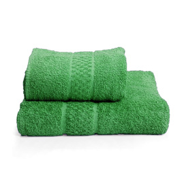 Juego Toalla Y Toallón Platino 550 Gr Color Verde