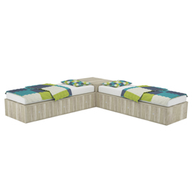 Cama En Ele Con Cajones  Linea Cubo 160 X 201 X 37 C...