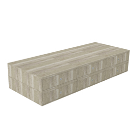 Cama Con 6 Cajones 80X201 Cm Linea Cubo Codigo 403...
