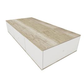 Cama Base De Colchón Con 3 Cajones 90 X 195 X 37 Cm ...