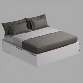 Cama Box Extensible 200 Cm  Blanco