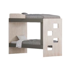 Cucheta Con Escalera Lateral Gris Grafito Y Báltico