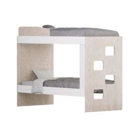 Cucheta Con Escalera Lateral Blanco Y Báltico