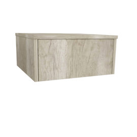 Mesa De Luz 1 Cajon Flotante Melamina Helsinki