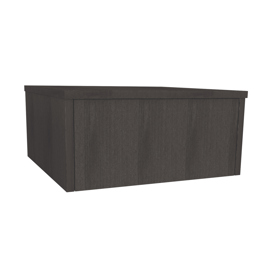 Mesa De Luz 1 Cajon Flotante Melamina Wengue