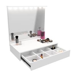 Tocador Maquillador Con Espejo Y Cajon Flotante Con ...
